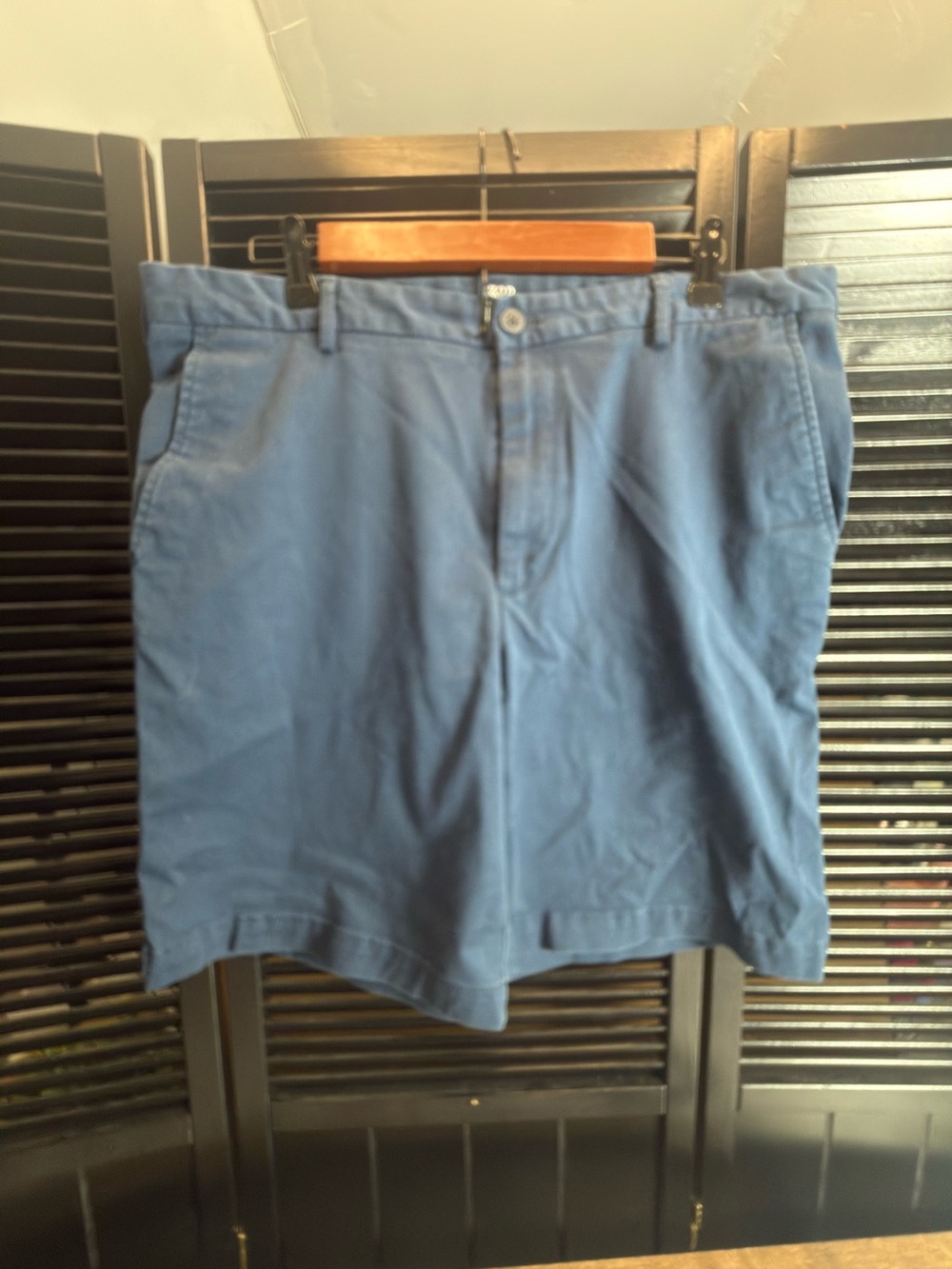 Izod Navy Blue Flat-Front Men's Shorts